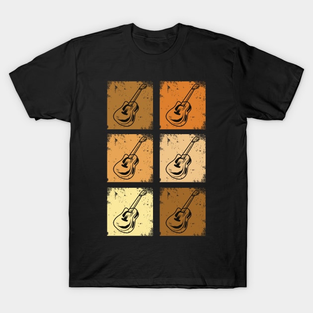 Retro String Rhythms T-Shirt by Life2LiveDesign